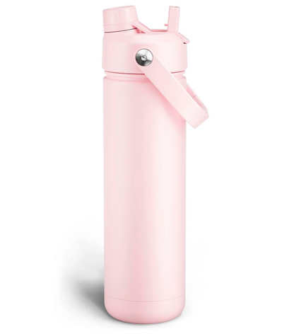 AquiorFilters Encool Stainless Steel Insulated Water Bottle with Straw – 26oz, Cotton Candy